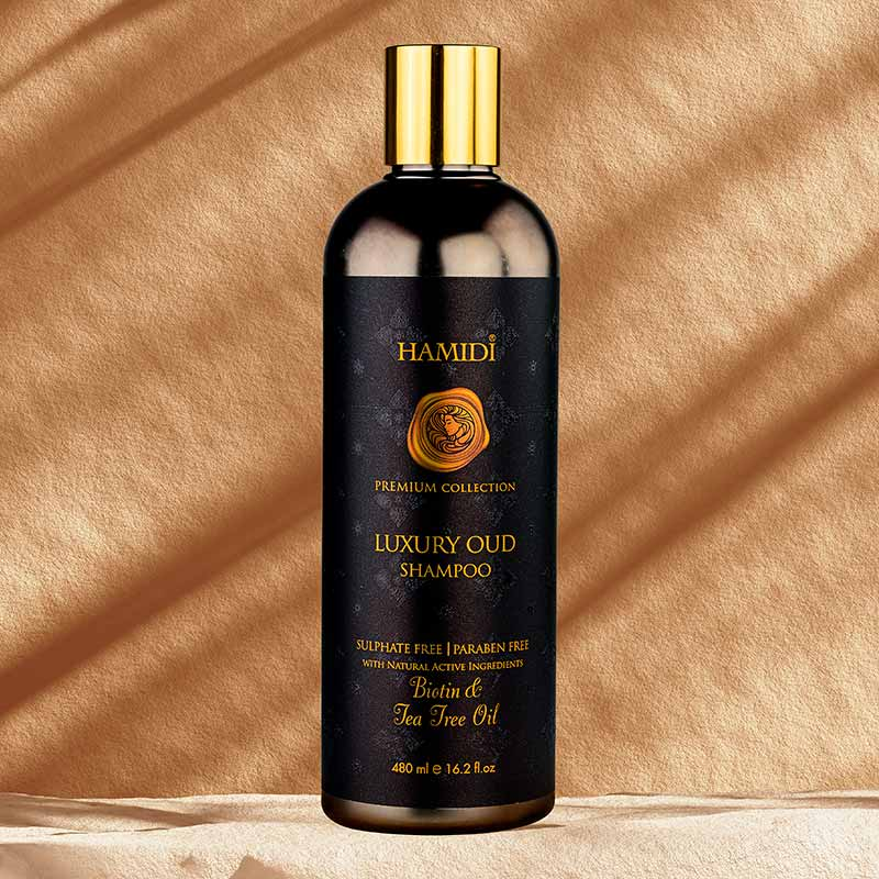 HAMIDI -LUXURY OUD SHAMPOO BIOTIN & TEA TREE OIL - 480ML